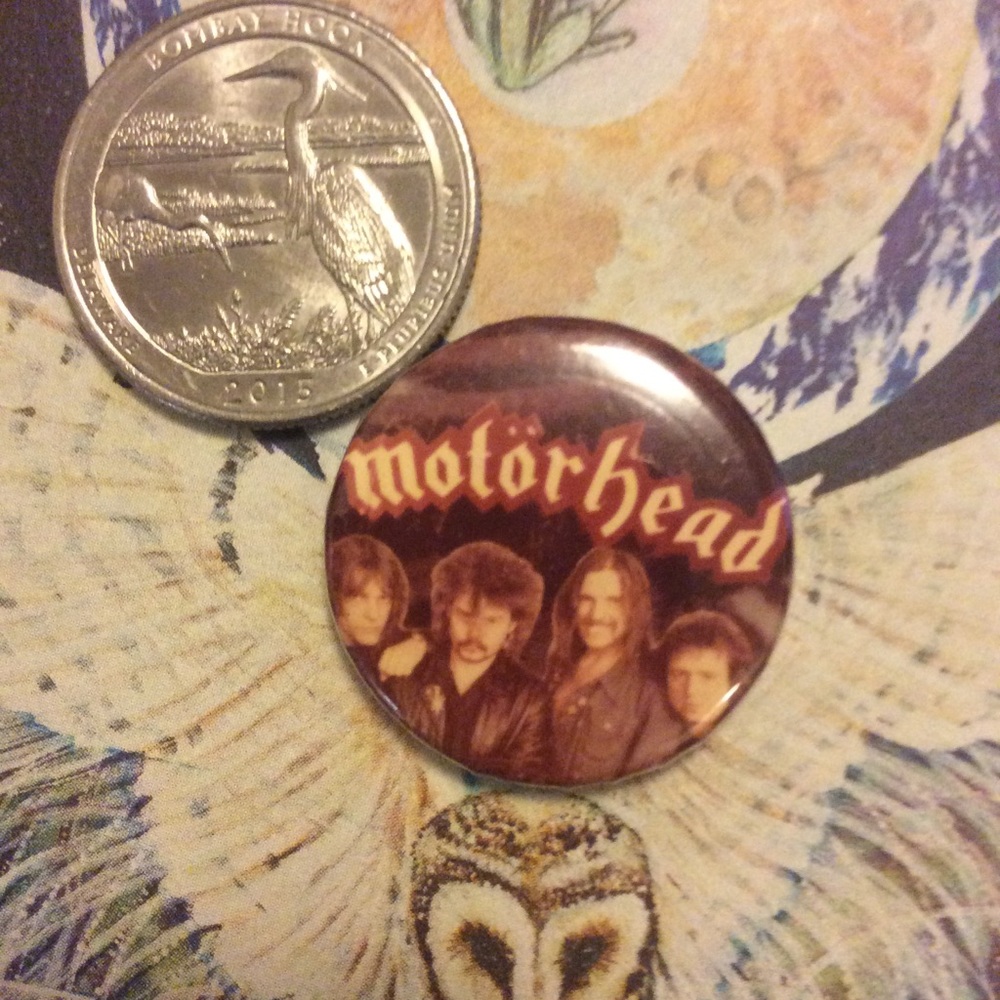 Motorhead pin rock badge Set of two